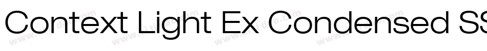 Context Light Ex Condensed SSi Normal字体转换